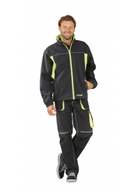 PLANAM Softshell Jacke B. NEON anthrazit/gelb